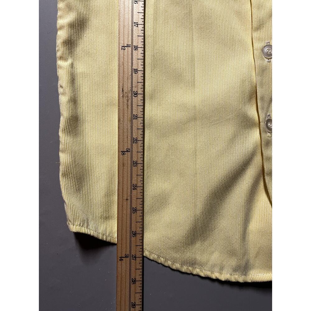 Disney Shirt Mens Small Yellow White Stripe Cast Member Costume Uniform - Picture 8 of 9